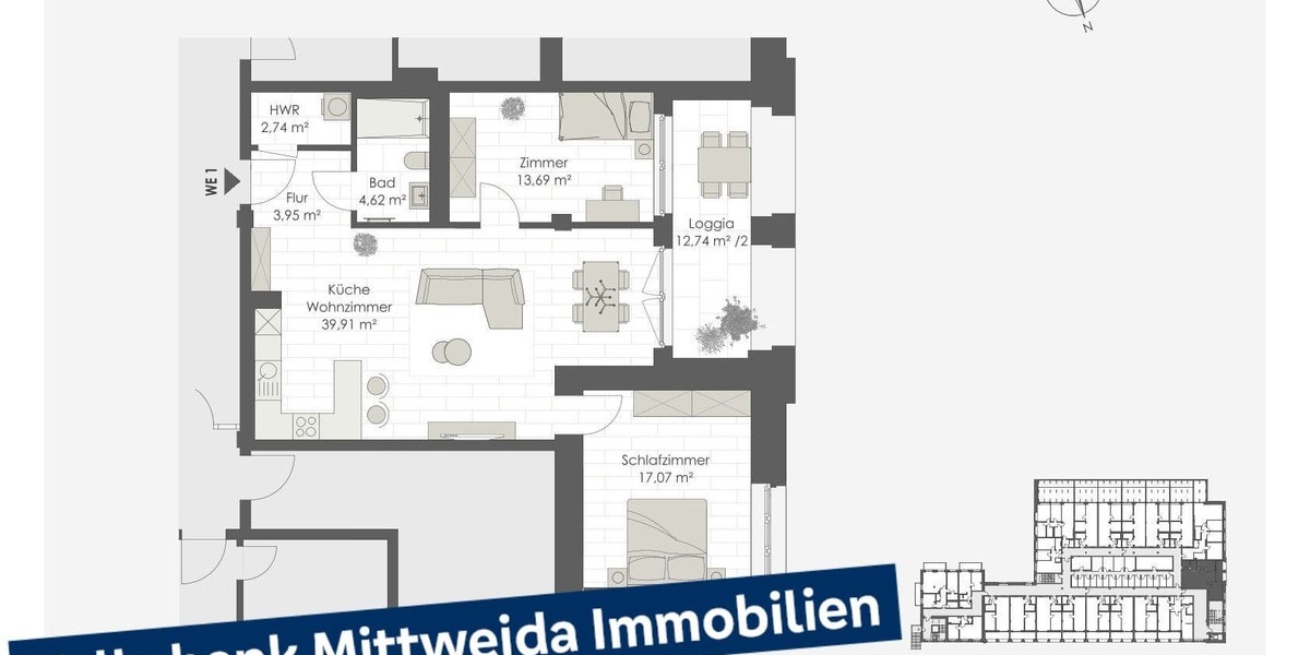 Moderne Mietwohnungen in Mittweida - Erstbezug! - Erdgeschoßwohnung Mittweida Mittweida | Angebot:26888982