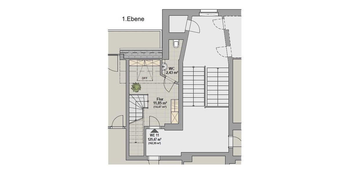 Grundriss 1. Ebene